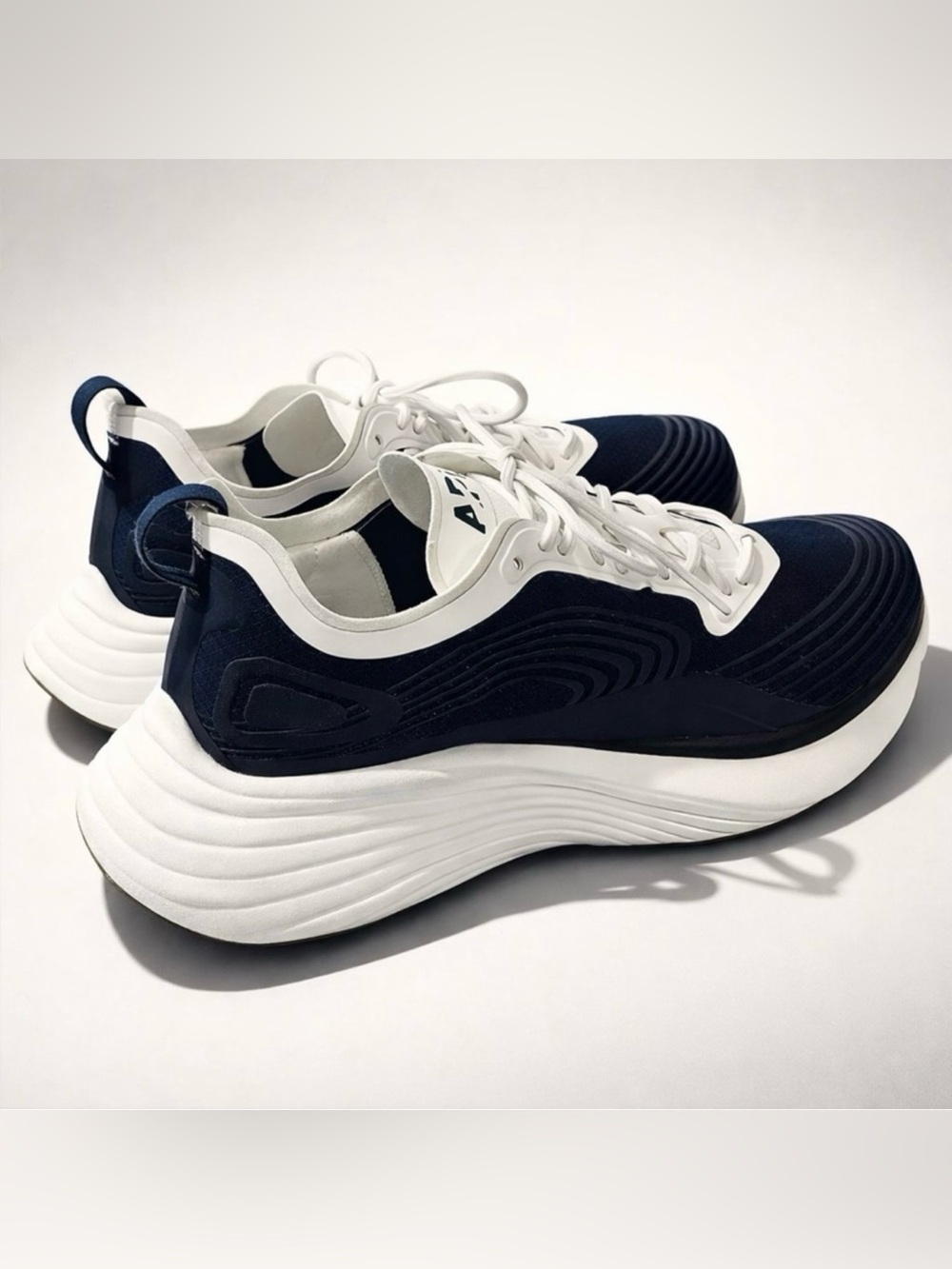 - NEW APL Navy and White Streamline Running Sneakers BT